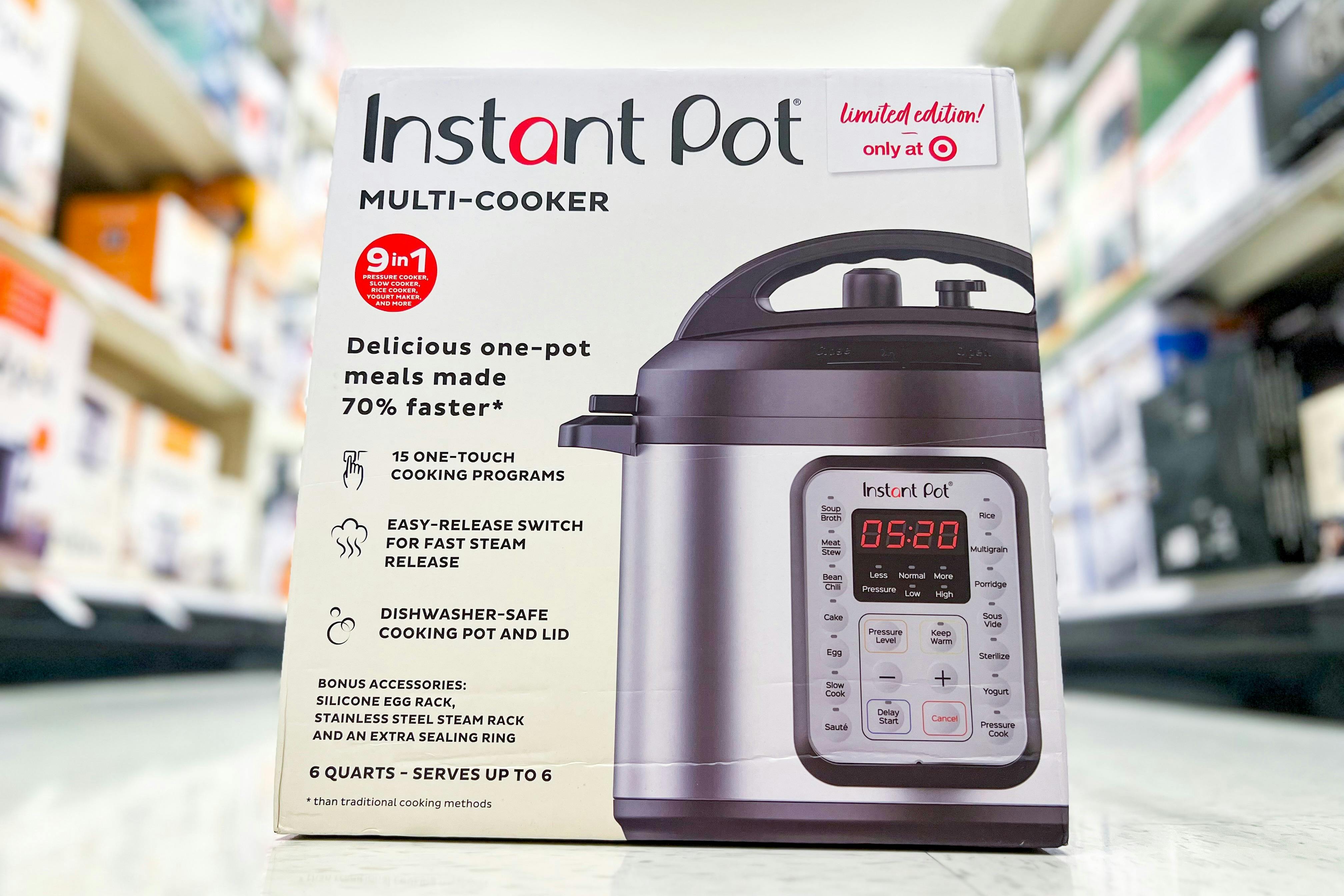 Instant Pot 6qt 9-in-1 Pressure Cooker Bundle $59.99 (Reg. $129.99