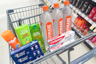 walgreens groceries in shopping cart