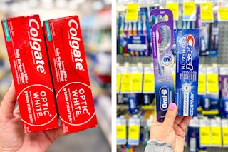 colgate and crest toothpaste