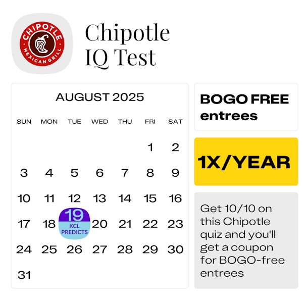 Chipotle IQ Test — Here's How To Get BOGOFree Burritos The Krazy