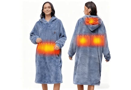 Heated Wearable Blanket Hoodie