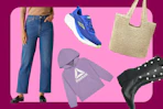 Levi jeans, Reebok sweatshirt, Avia sneakers, totes, Time and Tru boots