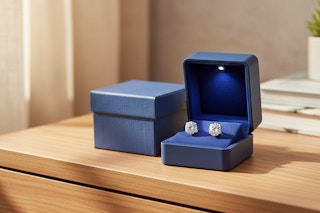 diamond earrings at SuperJeweler