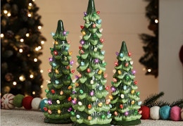 Lit Ceramic Tree 3-Pack, $45 at Walmart.com (Reg. $86) card image