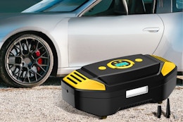 Cordless Tire Inflator Air Compressor, Just $18 on Amazon card image