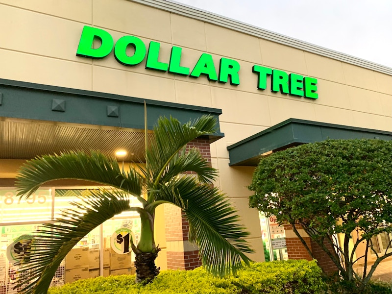 outside of a dollar tree