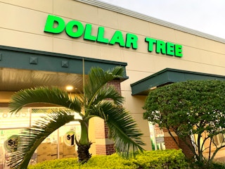 outside of a dollar tree
