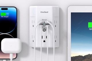 a wall mount charger with electronics