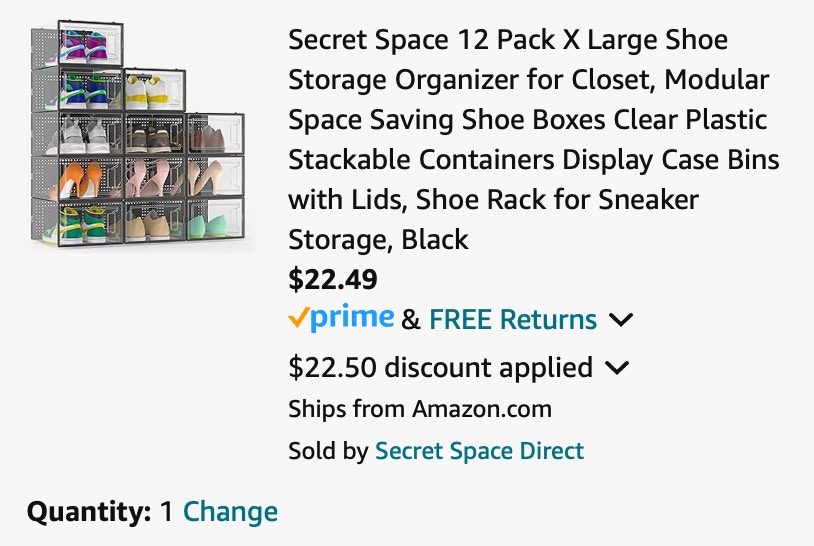 Amazon Shoe Storage Box 12-Pack 2024 2