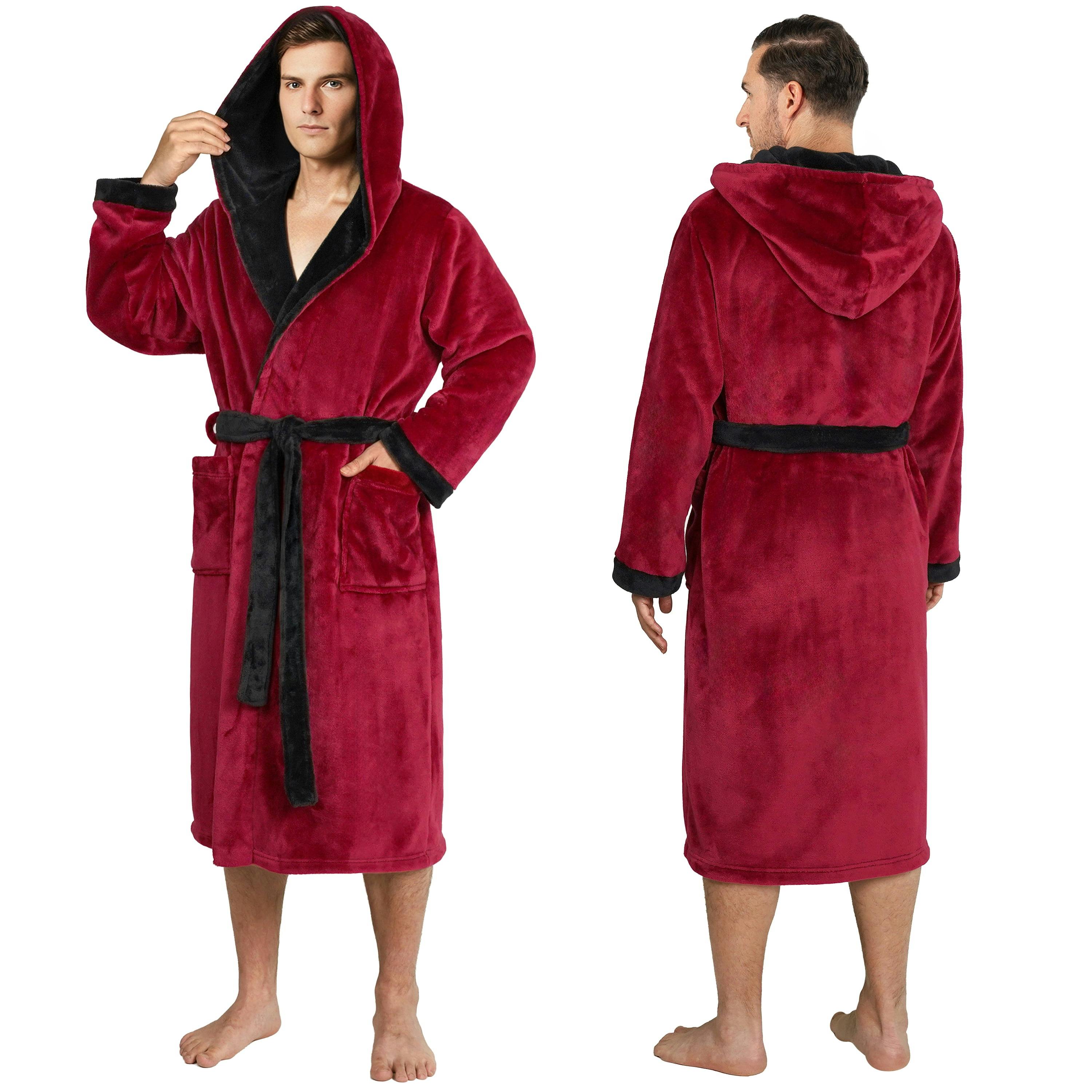 Men's Hooded Bathrobe