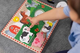 Melissa & Doug Farm Wooden Chunky 8-Piece Puzzle