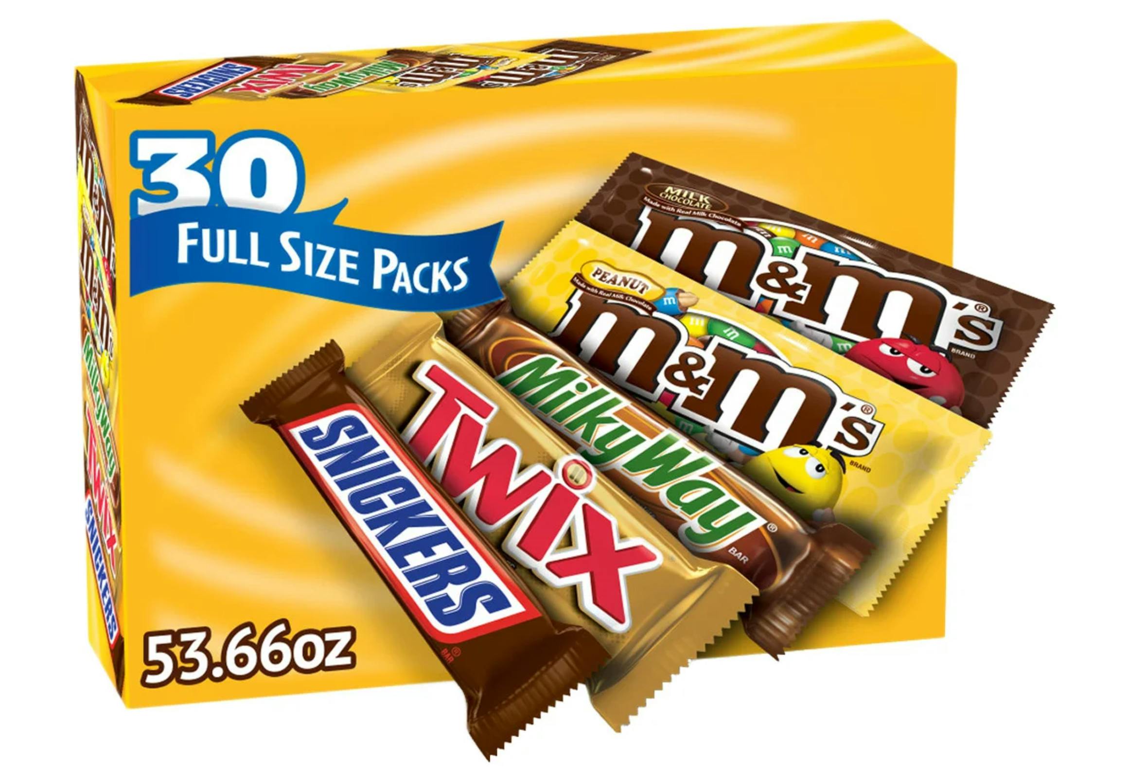 Mars Chocolate Candy Bars 30-Pack