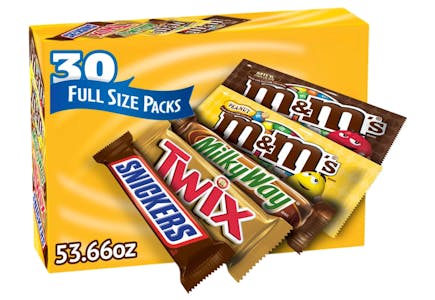 Mars Chocolate Candy Bars 30-Pack