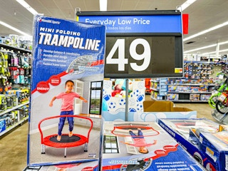folding trampoline at walmart