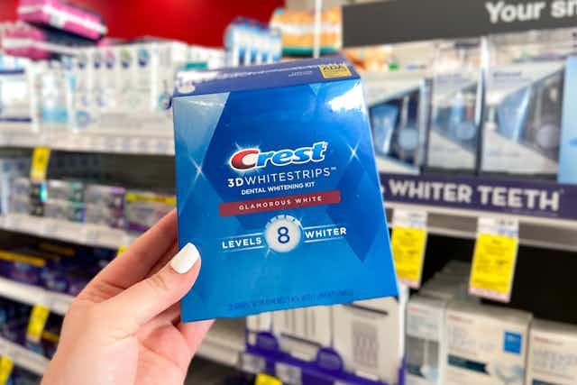 Rare $20 Coupon on Crest Whitestrips — As Low as $12.49 at Walgreens card image