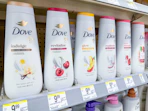 dove body washes on walgreens shelf