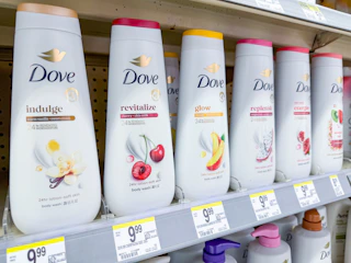 dove body washes on walgreens shelf
