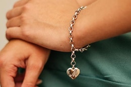 Get 50% Off an Initial Heart Bracelet — Pay Only $7 on Amazon card image