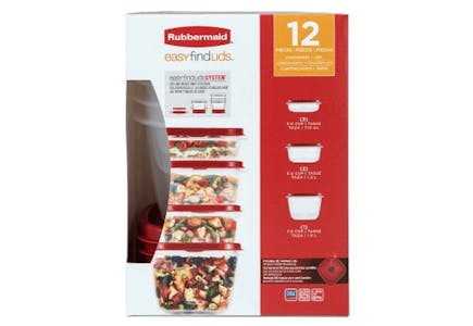 Rubbermaid Food Storage Container Set