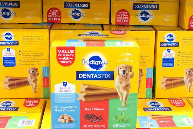 Pedigree Dentastix Dog Treats, as Low as $10.63 on Amazon card image