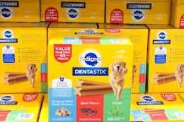 Pedigree 51-Count Dentastix Dental Dog Treats, as Low as $13.58 on Amazon card image