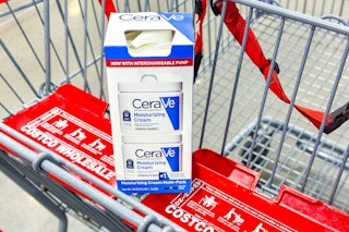 cerave moisturizing cream in costco shopping cart