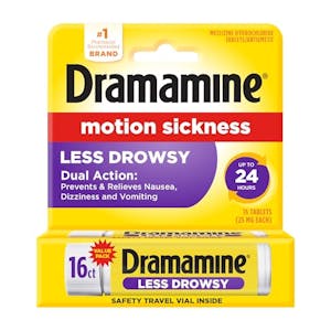 Dramamine Motion Sickness Less Drowsy