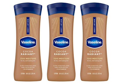 3 Vaseline Cocoa Radiant Lotions