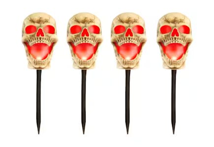 LED Skull Pathway Markers