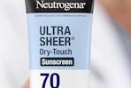 neutrogena sunscreen being held