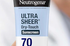 neutrogena sunscreen being held