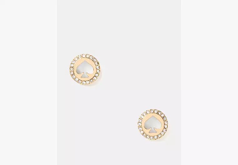 Kate Spade Pave Halo Spade Studs
