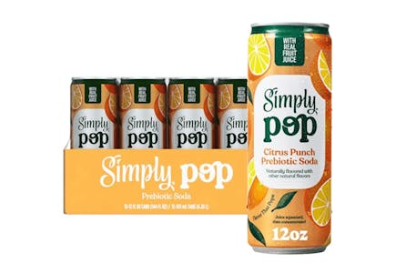 Simply Pop Prebiotic Soda 12-Pack