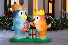 Lowe's Bluey Christmas inflatable