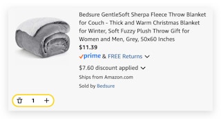 Bedsure Sherpa Fleece Throw Blanket