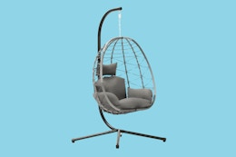 Wicker Swing Egg Chair, Now Just $170 at Walmart (Up to 59% Off) card image