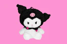 Stock image of the Kuromi Plush Backpack