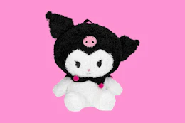 Stock image of the Kuromi Plush Backpack