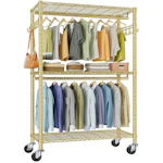 Heavy Duty Rolling Clothes Rack