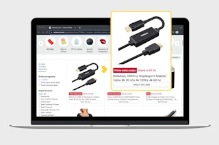 laptop screenshot with amazon lightning deals and how to watch deals