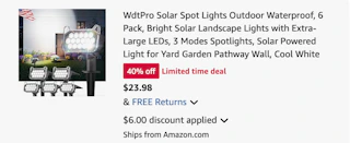 spot lights Amazon receipt