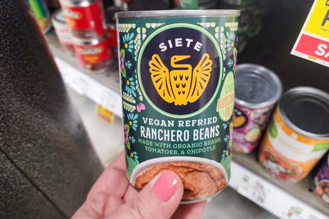 Siete Refried Beans, Only $0.99 at Kroger card image