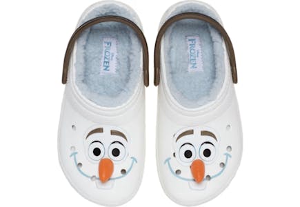 2 Crocs Kids' Lined Olaf Clogs