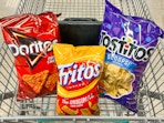 doritos tostitos fritos in shopping cart