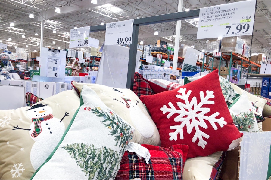 costco brentwood holiday pillows