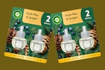 2 stock images of the Airwick Refills in the Fresh Pine & Juniper scent