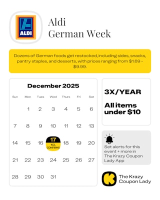 Aldi German Week confirmed start date in December 2025