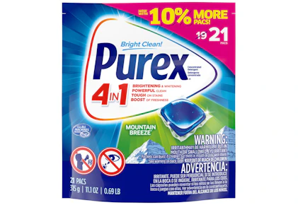 Purex Detergent Pacs
