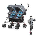 Dream On Me Side-by-Side Twin Umbrella Stroller
