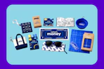Free Lowe's items: keychain game, Kids Club sheets, coloring page, pet bowl, sunglasses, gift card, tote bag, blanket, pouch.